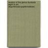 Revision of the genus Dunbaria Wight & Arn. (Leguminosea-Papilionoideae) by L.J.G. van der Maesen