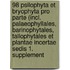 98 Psilophyta et Bryophyta pro parte (incl. Palaeophyllales, Barinophytales, Tallophytales et plantae incertae sedis 1. Supplement