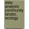 Data analysis community landsc. ecology by Jongman