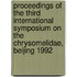 Proceedings of the third international symposium on the Chrysomelidae, Beijing 1992