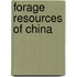 Forage resources of china