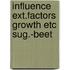 Influence ext.factors growth etc sug.-beet