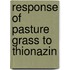 Response of pasture grass to thionazin