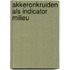 Akkeronkruiden als indicator milieu