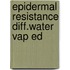 Epidermal resistance diff.water vap ed