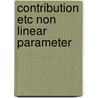 Contribution etc non linear parameter door Stol