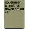 Government stimulated development etc door Grypstra