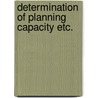 Determination of planning capacity etc. door Lier