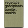 Vegetatie groeiplaats boniteit naaldh. door Frederike Bannink