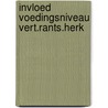 Invloed voedingsniveau vert.rants.herk by Dykstra