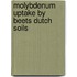 Molybdenum uptake by beets dutch soils