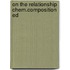 On the relationship chem.composition ed