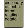 Dictionary of techn. terms relating potato by Unknown