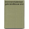 Bronnenmateriaal geb.landbouw enz. door Koster