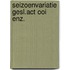 Seizoenvariatie gesl.act ooi enz.