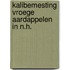 Kalibemesting vroege aardappelen in n.h.