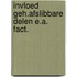 Invloed geh.afslibbare delen e.a. fact.