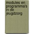 Modules en programma's in de jeugdzorg