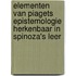 Elementen van Piagets epistemologie herkenbaar in Spinoza's leer
