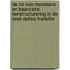 De rol van monetaire en baancaire herstructurering in de oost-Duitse transitie