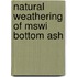 Natural weathering of MSWI bottom ash