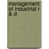 Management of industrial r & d
