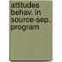 Attitudes behav. in source-sep. program