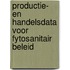 Productie- en handelsdata voor fytosanitair beleid