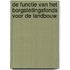 De functie van het Borgstellingsfonds voor de Landbouw