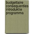 Budgettaire consequenties introduktie programma