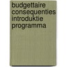 Budgettaire consequenties introduktie programma door M. Mulder