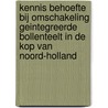 Kennis behoefte bij omschakeling geintegreerde bollenteelt in de kop van Noord-Holland door J.S. Buurma