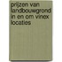 Prijzen van landbouwgrond in en om Vinex locaties
