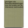 Gevolgen van beleidsontwikkelingen voor de locatie van de intensieve veehouderij door S. van Berkum