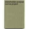 Stakeholder-analyse CARMA-project door Onbekend