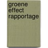 Groene Effect Rapportage door P. Rijk