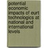 Potential economic impacts of EURT technologics at national and international levels