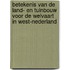 Betekenis van de land- en tuinbouw voor de welvaart in West-Nederland