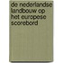 De Nederlandse landbouw op het Europese scorebord