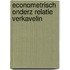 Econometrisch onderz relatie verkavelin