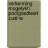 Verkenning mogelykh. pootgoedteelt zuid-w