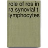 Role of ROS in RA Synovial T Lymphocytes door P. Remans