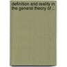 Definition and Reality in the General Theory of ... door Colignatus, Thomas