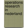 Operations research in Nederland door M. Salomon