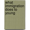 What immigration does to young door O. Ait Auarasse