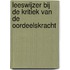 Leeswijzer bij de Kritiek van de oordeelskracht