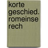 Korte geschied. romeinse rech by O.E. Tellegen-Couperus