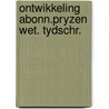 Ontwikkeling abonn.pryzen wet. tydschr. door Sinner