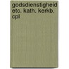Godsdienstigheid etc. kath. kerkb. cpl door Clemens