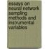 Essays on Neural Network Sampling Methods and Instrumental Variables